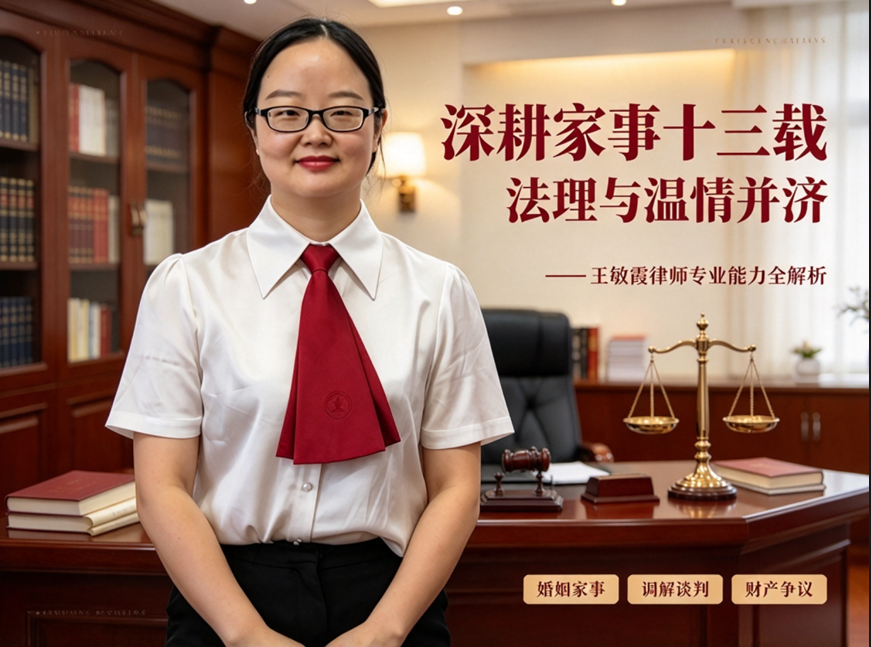 深耕家事十三载，法理与温情并济——王敏霞律师专业能力全解析